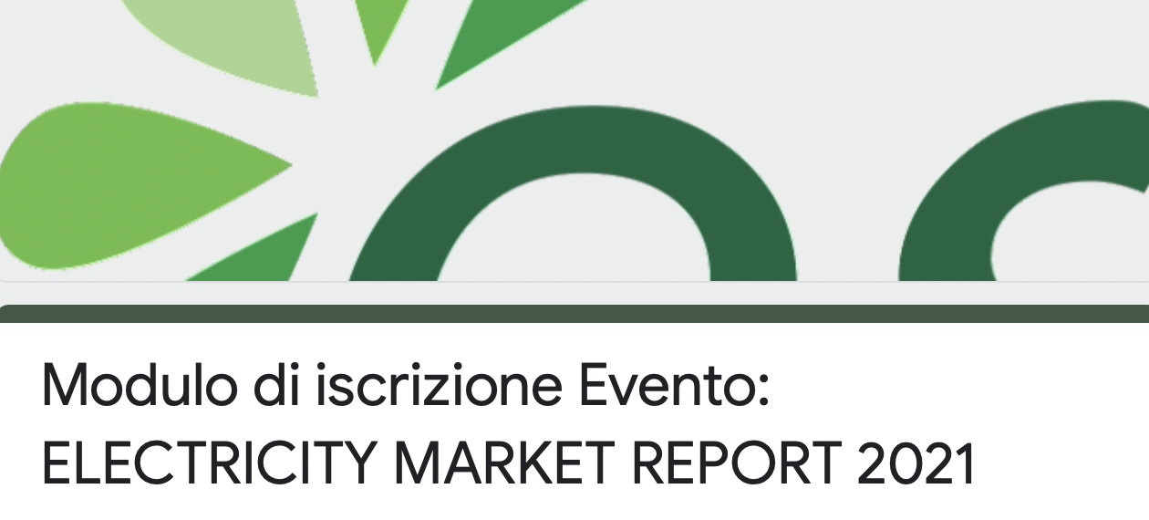 Electricity Market Report. Mercato elettrico: il futuro è già qui?
